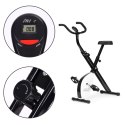Rowerek treningowy rower stacjonarny fitness mechaniczny licznik komputer płynna regulacja - biały ModernHome ModernHome