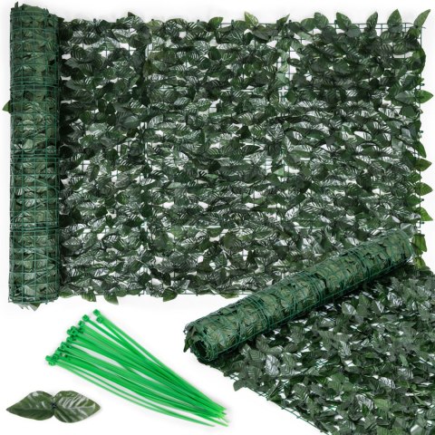 Sztuczny bluszcz żywopłot 300x100 cm zielona osłona na balkon maskująca MultiGarden Sztuczny bluszcz żywopłot 300x100 cm zielona osłona na balkon maskująca MultiGarden