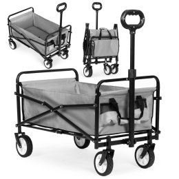Wózek plażowy transportowy ogrodowy składany szary 48x90 cm MultiGarden MultiGarden