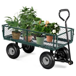 Wózek transportowy ogrodowy 200 kg otwierane burty duże pompowane koła MultiGarden MultiGarden