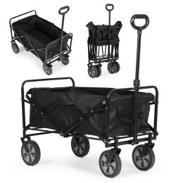 Wózek transportowy składany duży wózek ogrodowy plażowy czarny 47x105 cm MultiGarden MultiGarden