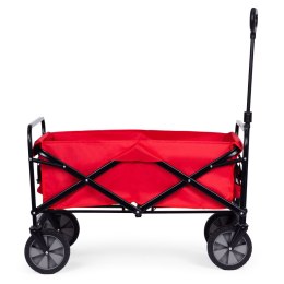 Wózek transportowy składany duży wózek ogrodowy plażowy czerwony 47x105 cm MultiGarden MultiGarden