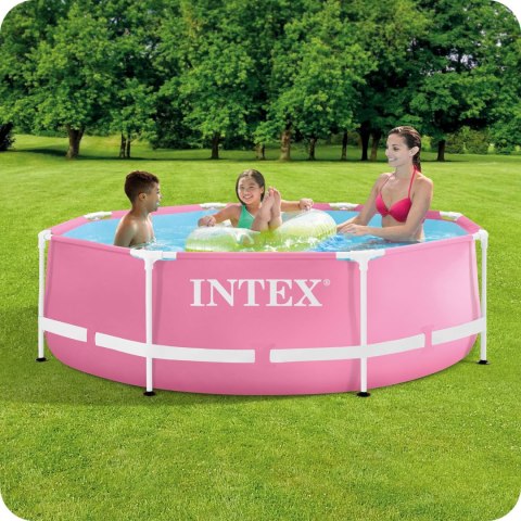 Basen stelażowy okrągły dla dzieci 244x76 cm różowy INTEX 28290 INTEX Basen stelażowy okrągły dla dzieci 244x76 cm różowy INTEX 28290 INTEX
