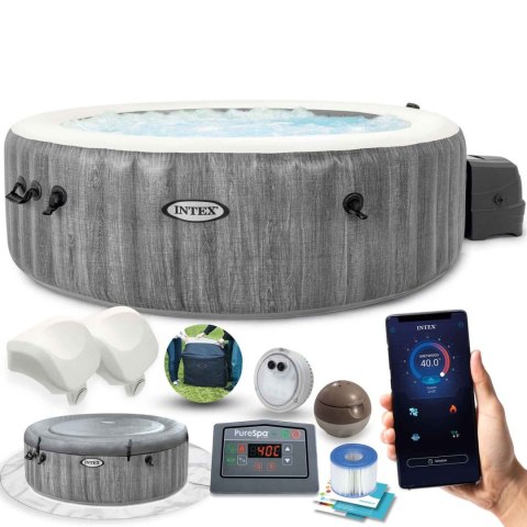Nadmuchiwane SPA basen z hydromasażem 6 os. 216x71 cm WIFI akcesoria premium INTEX 28442 INTEX