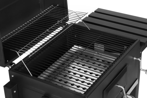 Grill węglowy duży ogrodowy z pokrywą termometr półki koła dmuchawa gratis MEBELKI24 Grill węglowy duży ogrodowy z pokrywą termometr półki koła dmuchawa gratis MEBELKI24