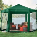 Namiot pawilon ogrodowy handlowy 2x2x2 m z moskitierą zielony MultiGarden MultiGarden