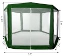 Namiot pawilon ogrodowy handlowy 2x2x2 m z moskitierą zielony MultiGarden MultiGarden