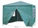 Namiot pawilon ogrodowy handlowy 3x3 m 4 ścianki zielony MultiGarden MultiGarden