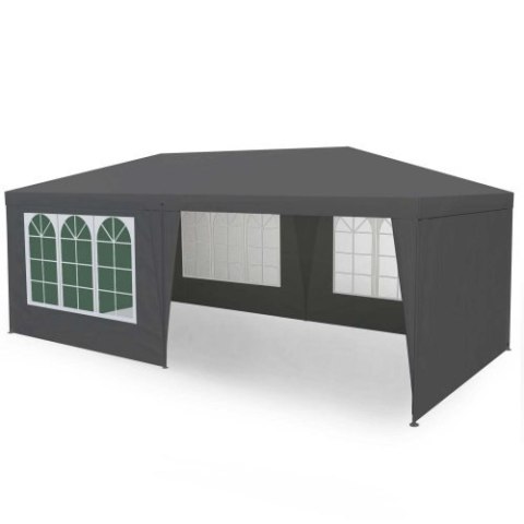 Namiot pawilon ogrodowy handlowy 3x6 m 6 ścianek szary MultiGarden MultiGarden Namiot pawilon ogrodowy handlowy 3x6 m 6 ścianek szary MultiGarden MultiGarden