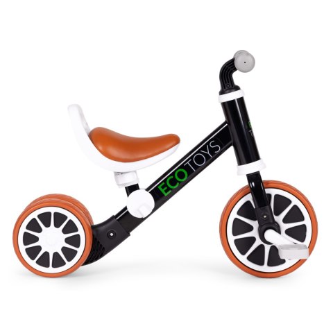Rowerek biegowy jeździk z pedałami 2w1 czarny ECOTOYS ECOTOYS Rowerek biegowy jeździk z pedałami 2w1 czarny ECOTOYS ECOTOYS