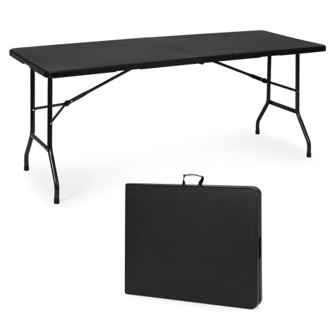 Stół cateringowy 180 cm składany w walizkę czarny ModernHome ModernHome Stół cateringowy 180 cm składany w walizkę czarny ModernHome ModernHome