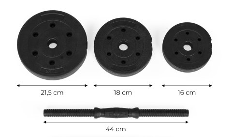Hantle regulowane 2x15 kg zestaw do ćwiczeń 30 kg MULTISTORE Hantle regulowane 2x15 kg zestaw do ćwiczeń 30 kg MULTISTORE