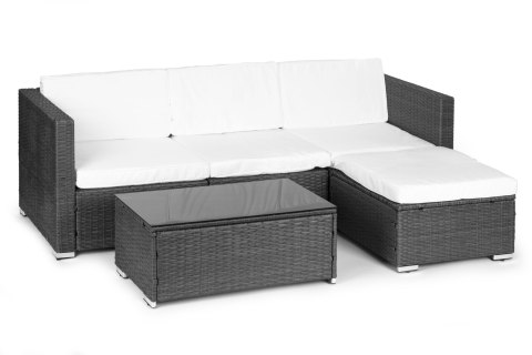 Komplet mebli ogrodowych z technorattanu narożnik modułowy stolik szary MultiGarden MultiGarden Komplet mebli ogrodowych z technorattanu narożnik modułowy stolik szary MultiGarden MultiGarden