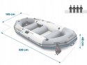 Ponton dmuchany Mariner 4 dla 4 osób wiosła pompka uchwyty na wędkę i silnik INTEX 68376 INTEX