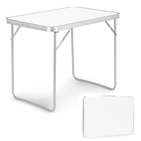 Stolik turystyczny stół piknikowy składany blat 80x60 cm biały MultiGarden MultiGarden Stolik turystyczny stół piknikowy składany blat 80x60 cm biały MultiGarden MultiGarden