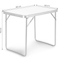Stolik turystyczny stół piknikowy składany blat 80x60 cm biały MultiGarden MultiGarden