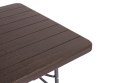 Zestaw cateringowy stół bankietowy 180 cm + 2 ławki brąz ModernHome ModernHome